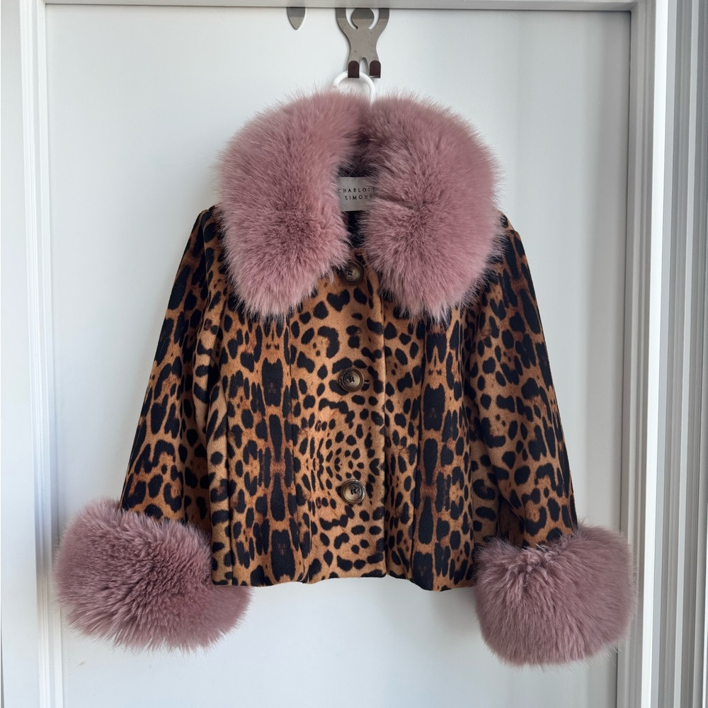 rare Charlotte Simone faux fur coat